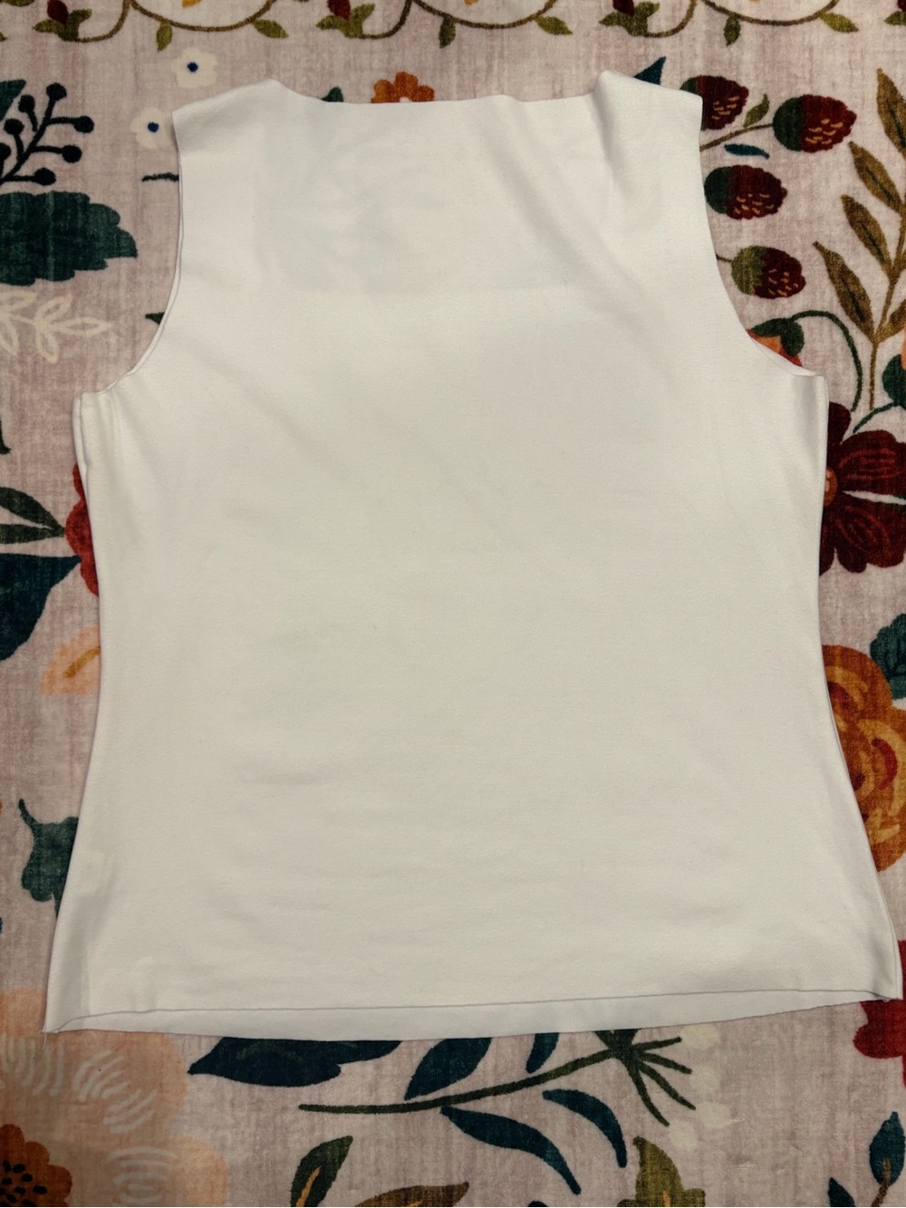 Amazon White Square-Neck Ribbed Tank Top - Picture 4 of 4